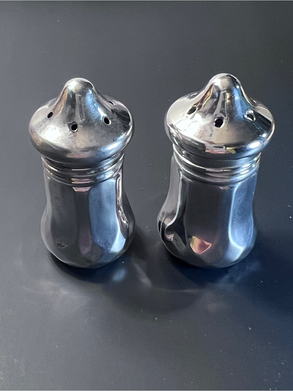Vintage-Style Sterling Silver Salt and Pepper Shakers - Picture 2 of 8